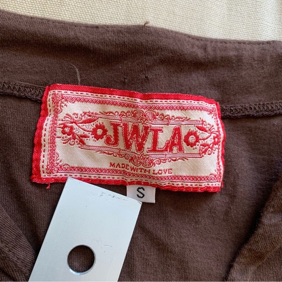 Johnny Was JWLA Blouse Womens S Brown Floral Embroidered Tunic Peasant Boho Top - Picture 10 of 14